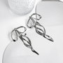 Heliophilia Silver Pendientes de Plata con Circón